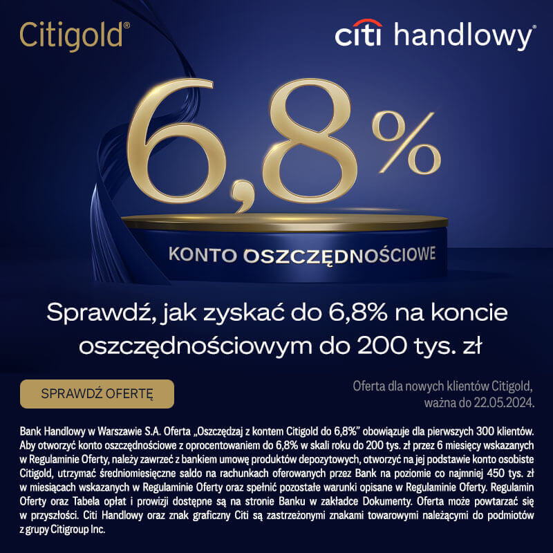 CITI Handlowy - promocja w Blue City