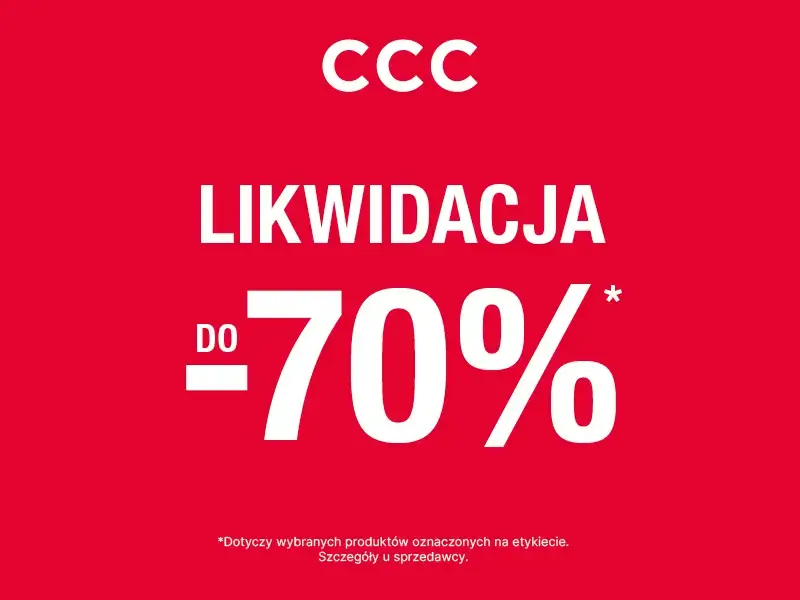 Likwidacja kolekcji do -70% w CCC!