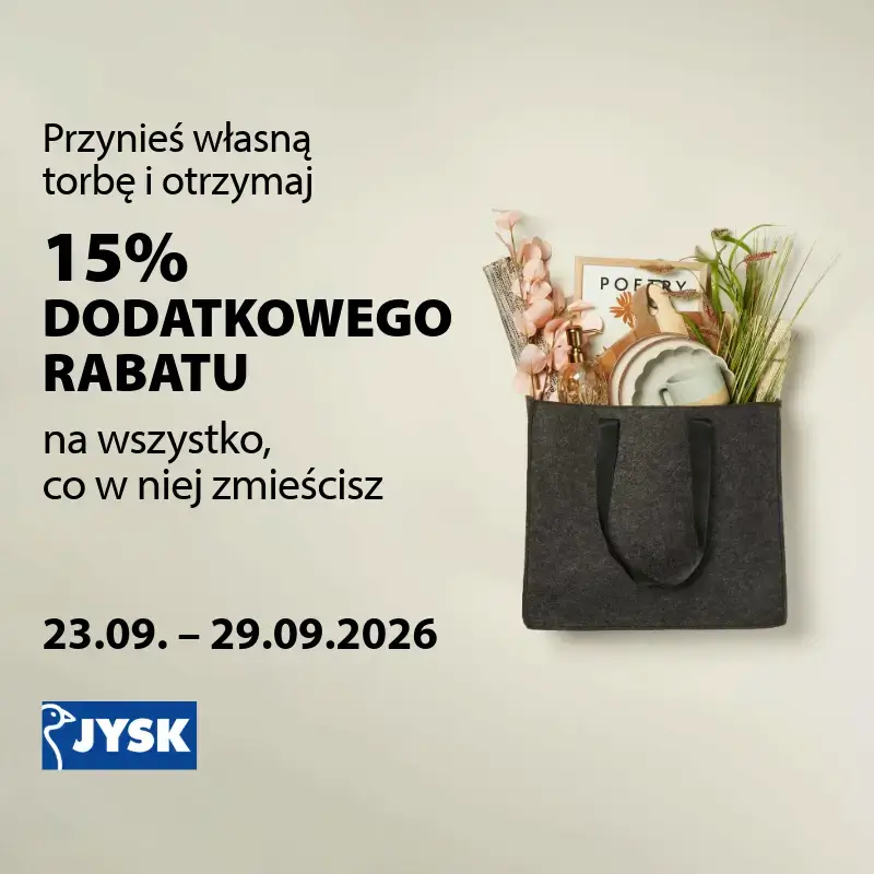 Znajdź NAJWIĘKSZĄ torbę i weź ją na zakupy z JYSK! 🛍️
