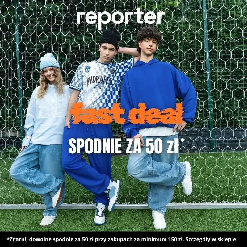 Spodnie REPORTER za 50 zł, przy zakupach za min. 150 zł